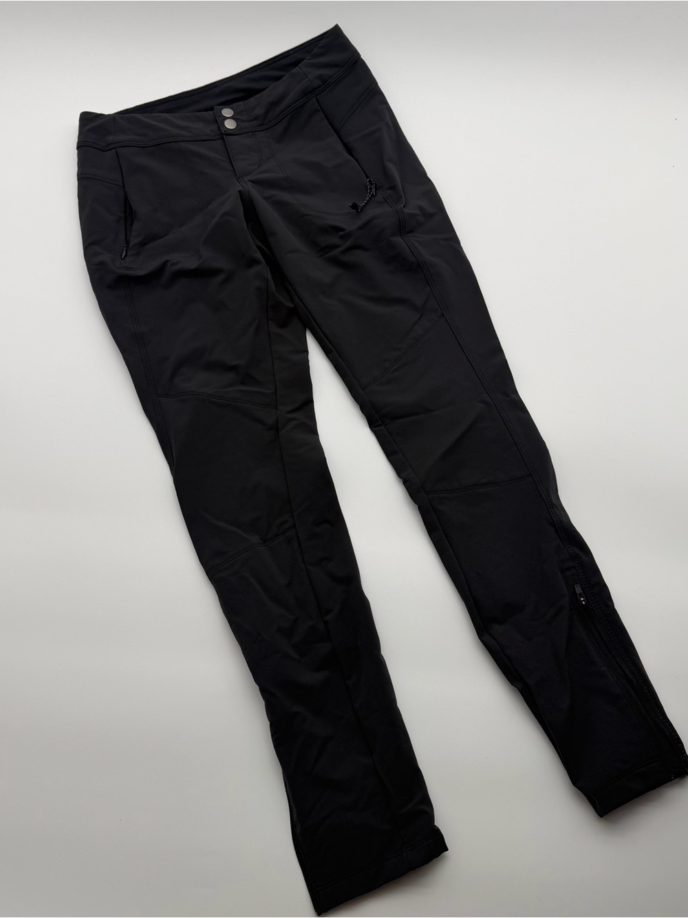 Kuhl Black Stretch Performance Track Pants with Ankle Zips